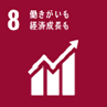 SDGs8　働きがいも経済成長も